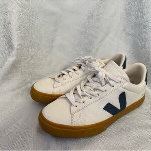 VEJA CAMPO LEATHER WHITE NAUTICO, size EU 42, men’s 9, women’s 10.5